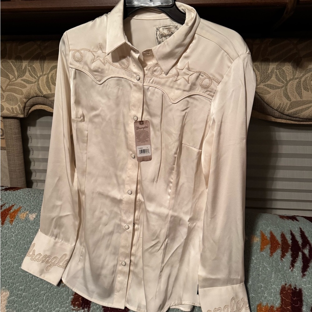Wrangler Cream Western Shirt